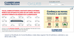 Desktop Screenshot of gcweb.correioweb.com.br